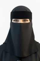 نقابات ركن الحجاب نقاب المخمل مقوى خفيف مطاط طويل...