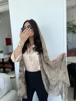 طرحة بيج مموج