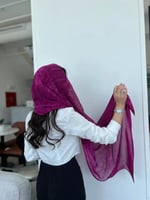 طرحة فوشي مموجة