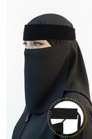 نقابات ركن الحجاب نقاب المخمل مقوى خفيف مطاط طويل...