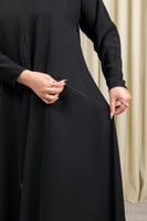 عباية سوداء سادة مثالية للعمرة