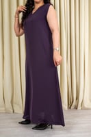 فستان عباية بنفسجي