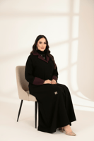 3251 | عباية كتف بقصة بليزر نص كلوش