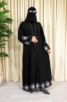 4279 | عباية كتف تطريز كمبيوتر ابيض