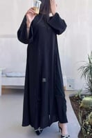 4252 | عباية كلوش تطريز يدوي