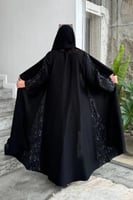 3228 | عباية كلوش كاجوال بتدخيلات من الجاكار الممي...