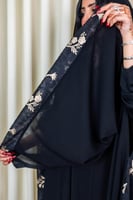 3278 | عباية بشت دانتيل جانبي – قماش نواعم كوري –...