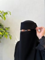 نقاب طويل بردة مقوى