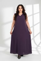 فستان عباية بنفسجي