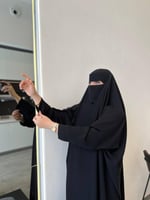 1434 | عباية رأس نصف بشت ساده