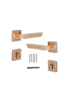 زوج مقبض باب مفصول زنك .