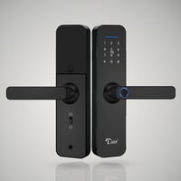 مقبض باب ذكي من بلاتين - LOZAN