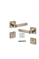 زوج مقبض باب مفصول زنك.