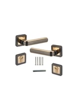 زوج مقبض باب مفصول زنك.