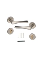 مقبض باب مفصول اسود .