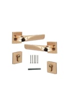 زوج مقبض باب مفصول زنك .