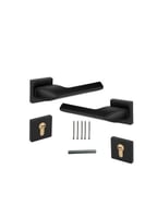 زوج مقبض باب مفصول زنك.