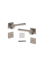 مقبض باب مفصول فضي .