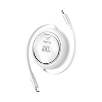 كابل شحن قابل للسحب من نوع C احترافي - شحن سريع 10...