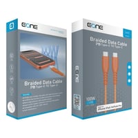 كيبل EONE مضفّر Type-C إلى Type-C شحن سريع PD 100W...