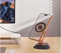 حامل جوال مغناطيسي مكتبي/سيارة بقاعدة شفط + لاصق 3...