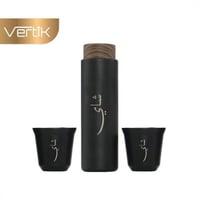 حافظة سوائل مع كوب قهوة او شاي بسعة 400 مل من فيرت...