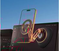 حامل جوال مغناطيسي مكتبي/سيارة بقاعدة شفط + لاصق 3...