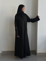 عباية نص كلوش قماش(كريب+ركام)