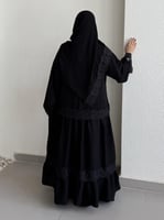 عباية كلوش قماش(انترنت)باضافه كسرات وكلفه