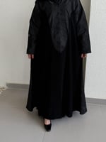 عباية نص كلوش قماش(سراميك+جاكار)