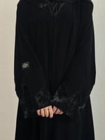 عباية نص كلوش قماش(مخمل)