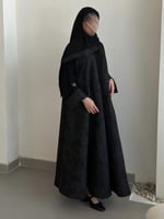 عباية كلوش قماش (جاكار+ملكي)