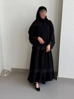 عباية كلوش قماش(انترنت)باضافه كسرات وكلفه