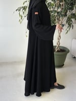 عباية ساده كلوش قماش(ملكي)