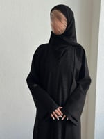 عباية نص كلوش قماش(كريب+ركام)