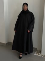 عباية شتويه نص كلوش قماش(جوخ)