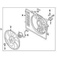 مروحة تبريد المكينة ابتيما 2012-2015 كوريه 253803R...