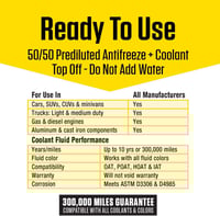 ماء برستون اخضر Prestone 50/50 Extended Life Predi...