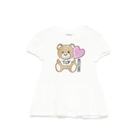 حقيبة جلدية فاخرة-فستان ابيض من Moschino