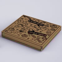 كرتون بيتزا مع طباعة