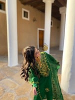 ثوب النشل النجدي الاخضر