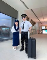 مضيفة الطيران الصغيره