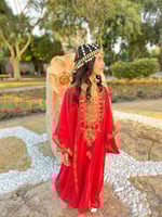 ثوب النشل النجدي الاحمر