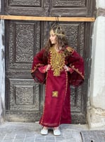 ثوب النشل النجدي العنابي