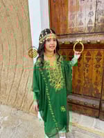 ثوب النشل النجدي الاخضر