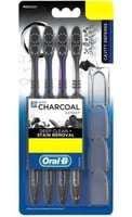 فرشاة اسنان اورال بي فحم 4 قطع