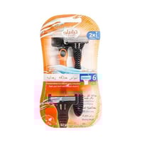 تشيلو طقم أمواس حلاقة رجالية 6 شفرات2 حبة(S9)