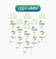 نصف درزن - دوف مزيل عرق بخاخ جو فريش بالخيار والشا...