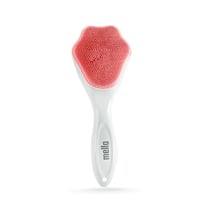 فرشاة تنظيف الوجه سيليكون بمقبض من ميلا - وردي