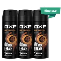 مجموعة 3 عبوات اكس مزيل عرق دارك تيمبتيشن 150 مل